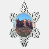 Coffee Pot Rock II in Sedona Arizona Tin Sneeuwvlok Ornament (Rechts)