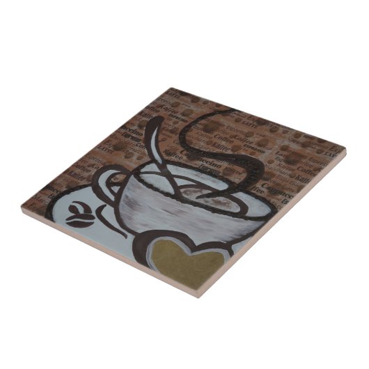 coffee pot tegeltje (Zijkant)