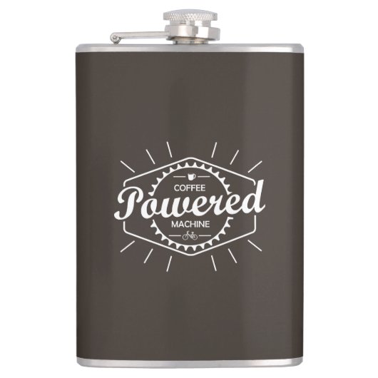 Coffee Powered Bicycle Heupfles (Voorkant)