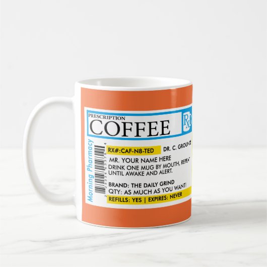 Coffee Prescription Mok in 7 stijlen! (Links)