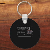 Coffee Programmer Coder Developer Gift Sleutelhanger (Voorkant)