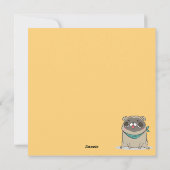 Coffee Pug Feestdagenkaart (Achterkant)