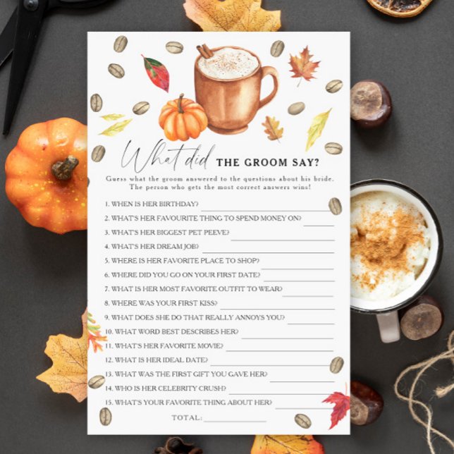 Coffee Pumpkin Bridal Wat zei de bruidegom? (Creator heeft geüpload)