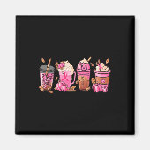 Coffee Pumpkin Latte Spice Borstkanker Bewustzijn Magneet (Voorkant)