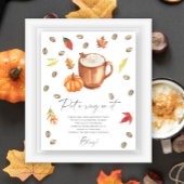 Coffee Pumpkin Vrijgezellenfeest Zet een ring op h Poster