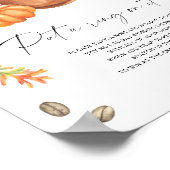 Coffee Pumpkin Vrijgezellenfeest Zet een ring op h Poster (Hoek)