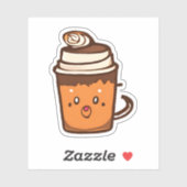 Coffee Pup Cup Sticker (Vel)