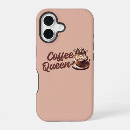 Coffee Queen iPhone 16 Hoesje (Achterkant)