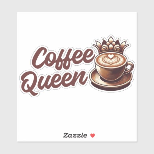 Coffee Queen Sticker (Vel)