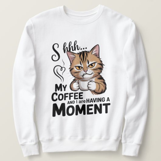 Coffee Quote shirt, Gnome Sublimation Design.  Trui (Design voorkant)