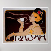 Coffee Rajah  Hot Coffee Drink en art. Poster (Voorkant)