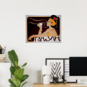 Coffee Rajah  Hot Coffee Drink en art. Poster (Thuiskantoor)