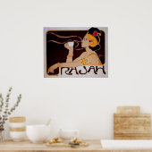 Coffee Rajah  Hot Coffee Drink en art. Poster (Keuken)