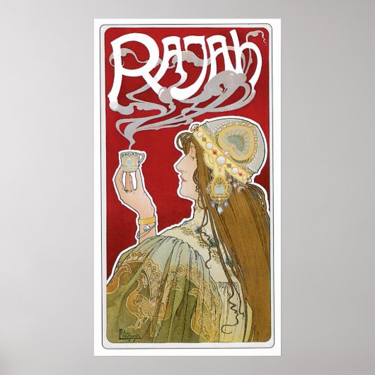 Coffee Rajah Hot Coffee Drink en art. Poster (Voorkant)