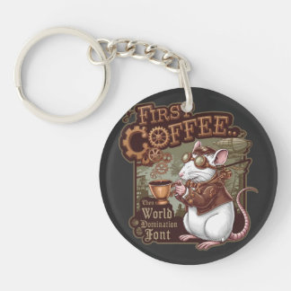 Coffee Rat Sleutelhanger