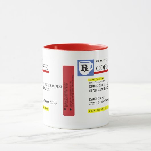 Coffee recept Caffeine Addication Mok (Midden)