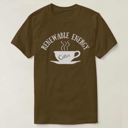 Coffee Renewable Energy Coffee Lovers T-shirt (Design voorkant)