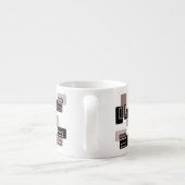 Coffee Retro Rechthoeken Espresso Mok (Achterkant)