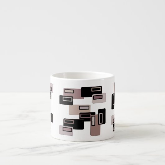 Coffee Retro Rechthoeken Espresso Mok (Voorkant)