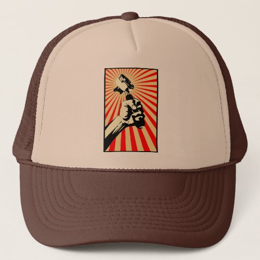 Coffee Revolution Cap - Barista Designs Trucker Pet (Voorkant)