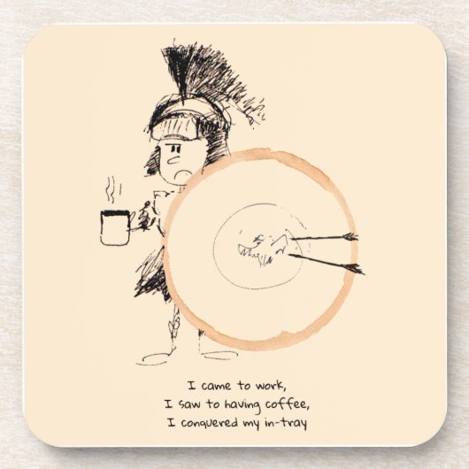 Coffee Ring Doodle onderzetter (Voorkant)