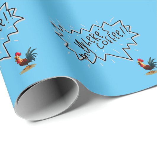Coffee Rooster Cadeaupapier (Rol Hoek)