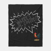 Coffee Rooster Fleece Deken (Voorkant)