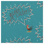 Coffee Rooster Stof (Close Up)