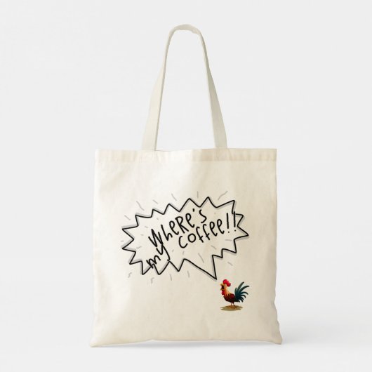 Coffee Rooster Tote Bag (Achterkant)