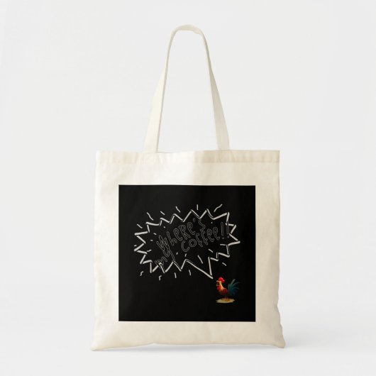 Coffee Rooster Tote Bag (Voorkant)