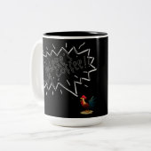 Coffee Rooster Tweekleurige Koffiemok (Voorkant links)