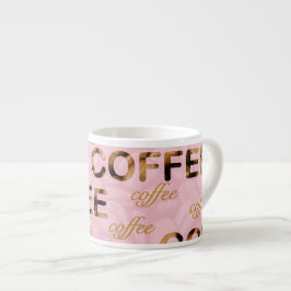 Coffee roze goud espresso kop