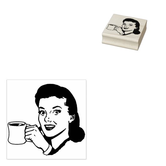 Coffee! Rubberstempel (Gestempeld)