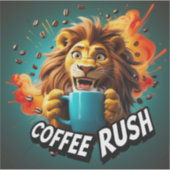 Coffee Rush Sticker (Voorkant)