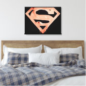 Coffee S-symbool - rood Canvas Afdruk (Insitu (Slaapkamer))