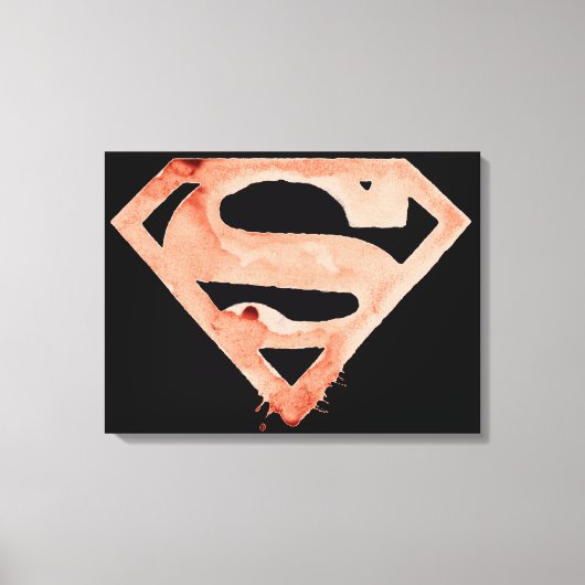 Coffee S-symbool - rood Canvas Afdruk (Voorkant)