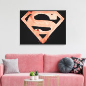 Coffee S-symbool - rood Canvas Afdruk (Insitu (Woonkamer))