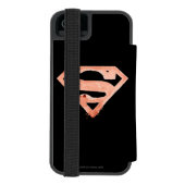 Coffee S-symbool - rood Incipio iPhone Portemonnee Hoesje (Agenda Achterkant)