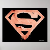 Coffee S-symbool - rood Poster (Voorkant)