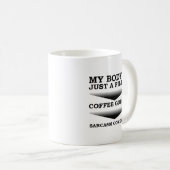 Coffee Sarcasm Filter Funny Mug Koffiemok (Voorkant rechts)