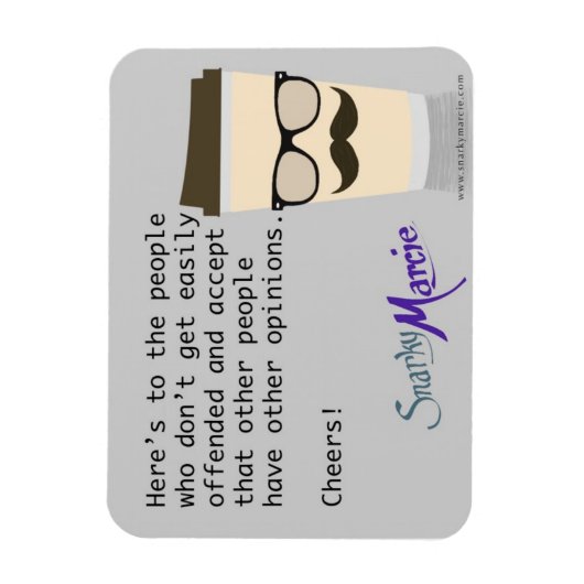 Coffee Sarcasm Magneet (Verticaal)