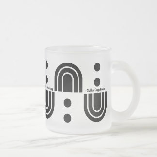 "Coffee Says Pause" Mok van het moderne matglas