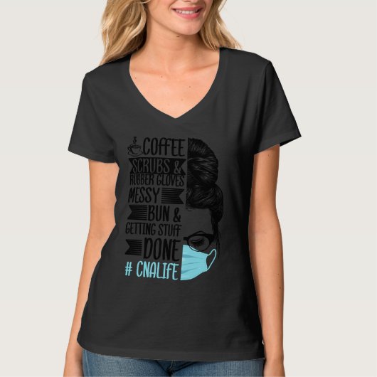Coffee Scrubs and Rubber Gloves drinker Barista Es T-shirt (Voorkant)