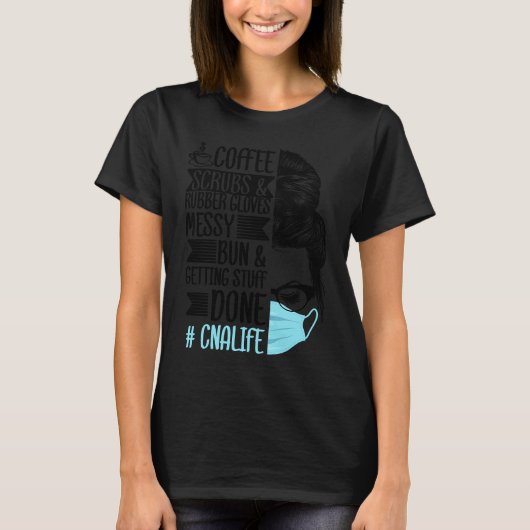 Coffee Scrubs and Rubber Gloves drinker Barista Es T-shirt (Voorkant)
