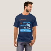Coffee Scrubs en Rubber Ghandschoenen - Lablife La T-shirt (Voorkant volledig)