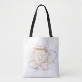 Coffee, Scrubs & Kindness Tote Bag (Voorkant)