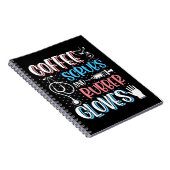 COFFEE SCRUBS RUBBER GLOVES RN Registered Nurse Notitieboek (Rechterzijde)