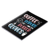 COFFEE SCRUBS RUBBER GLOVES RN Registered Nurse Notitieboek (Linkerzijde)