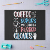 COFFEE SCRUBS RUBBER GLOVES RN Registered Nurse Tissuepapier (Craft)