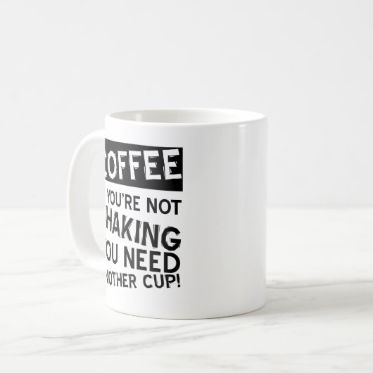 Coffee Shaking Funny Mug Koffiemok (Voorkant links)